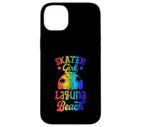 Skater Girl Laguna Beach California Retro Skateboard Coque pour iPhone 14 Plus