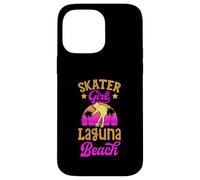 Skater Girl Laguna Beach California Retro Skateboard Coque pour iPhone 14 Pro Max