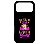Skater Girl Laguna Beach California Retro Skateboard Coque pour iPhone 17 Pro Max