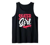 Skater Girl Skateboard pour Fille Rose Débardeur