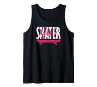 Skater Girl Skateboard pour Fille Rose Débardeur