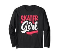 Skater Girl Skateboard pour Fille Rose Manche Longue