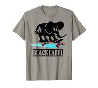 Skater Graphic Black Labels Elephant Skateboards Boy Lui Her T-Shirt