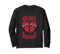 Skater Heart Breaker Valentine Skateboard Hommes Femmes Manche Longue