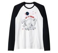 Skater Lo-FI Rider Music Cat Écouteurs rétro Manche Raglan