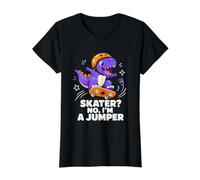 Skater No, I'm a Jumper Dinosaur Skateboard T-Shirt Graphique avec Valeur