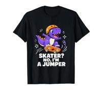 Skater No, I'm a Jumper Dinosaur Skateboard T-Shirt Graphique avec Valeur
