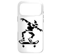 Skater Pixel Art Skatepark Skateboard Deck Coque pour iPhone 17 Pro Max
