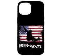 Skater Skateboard USA Drapeau Sport Patriot LOL Cool Coque pour iPhone 15