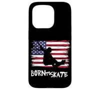 Skater Skateboard USA Drapeau Sport Patriot LOL Cool Coque pour iPhone 15 Pro