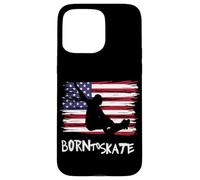 Skater Skateboard USA Drapeau Sport Patriot LOL Cool Coque pour iPhone 15 Pro Max