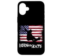 Skater Skateboard USA Drapeau Sport Patriot LOL Cool Coque pour iPhone 16 Plus