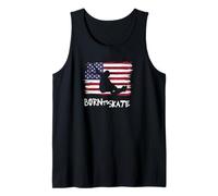 Skater Skateboard USA Drapeau Sport Patriot LOL Cool Débardeur