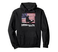 Skater Skateboard USA Drapeau Sport Patriot LOL Cool Sweat à Capuche