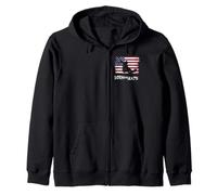 Skater Skateboard USA Drapeau Sport Patriot LOL Cool Sweat à Capuche