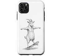 Skater Skateboarder Chèvre Funny Farm Animal Skateboarding Coque pour iPhone 11 Pro Max