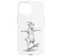 Skater Skateboarder Chèvre Funny Farm Animal Skateboarding Coque pour iPhone 15