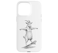 Skater Skateboarder Chèvre Funny Farm Animal Skateboarding Coque pour iPhone 15 Pro Max