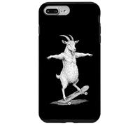 Skater Skateboarder Chèvre Funny Farm Animal Skateboarding Coque pour iPhone 7 Plus/8 Plus