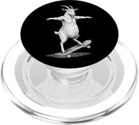 Skater Skateboarder Chèvre Funny Farm Animal Skateboarding PopSockets PopGrip pour MagSafe