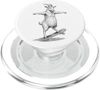 Skater Skateboarder Chèvre Funny Farm Animal Skateboarding PopSockets PopGrip pour MagSafe
