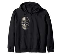 Skater Skull Cracked Head Art | Skateboard Truck Skull Sweat à Capuche