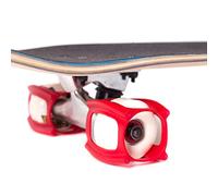 Skatertrainer 2.0, Le Caoutchouc Skateboarding Accessoire pour Finaliser Votre Ollie et Kickflip - Apprendre, Pratiquer et Land Tricks en Un Rien de Temps., Red