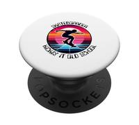 Skateur Kickin' It Old School PopSockets PopGrip Adhésif