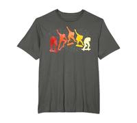Skateur Skateuse Planche De Skate Skater Retro Skateboard T-Shirt