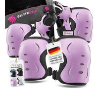 SKATEWIZ Kit de Protection Roller Enfant - Protection Skateboard Enfant, Adolescents et Adulte [6 pièces] avec Genouillères, Coudières et Protège-Poignets