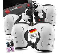 SKATEWIZ Kit de Protection Roller Enfant - Protection Skateboard Enfant, Adolescents et Adulte [6 pièces] avec Genouillères, Coudières et Protège-Poignets