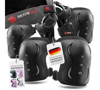 SKATEWIZ Kit de Protection Roller Enfant - Protection Skateboard Enfant, Adolescents et Adulte [6 pièces] avec Genouillères, Coudières et Protège-Poignets