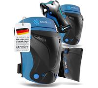 SKATEWIZ Protection Roller Adulte - Protection Skateboard Adulte - Protege Genoux Femme - Trotinette Freestyle, Skateboard, Patins à Glace - PROTECT-1 L Bleu