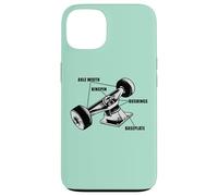 Skating Roues de skateboard patineurs skateuse Skateur Coque pour iPhone 13