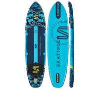 SKATINGER Asiaticus Planche de paddle gonflable bleu - 350 x 89 x 15 cm