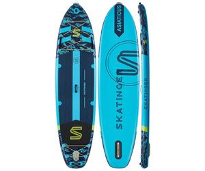 SKATINGER Asiaticus Planche de paddle gonflable bleu - 350 x 89 x 15 cm