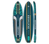 SKATINGER Leafy Expedition Planche de paddle gonflable 350 x 89 x 15 cm - Vert
