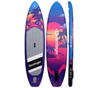 SKATINGER Planche de paddle gonflable 3,3 m x 86,4 cm x 15,2 cm - Bleu sunset