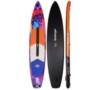 SKATINGER Planche de paddle gonflable jaune CMYK - 381 × 76 × 15 cm