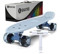 Skatro - Skateboard Mini Cruiser. Planche en Plastique De 55 cm Livrée Complète