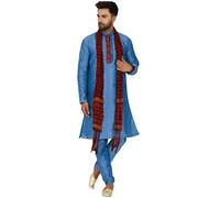 SKAVIJ Kurta Pyjama Écharpe - Robe De Fête Mariage - Costume Homme (Turquoise, Small)