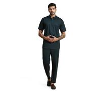 SKAVIJ Manche Courte Chemise Pantalon pour Homme Tenue D'été (Vert, XL)