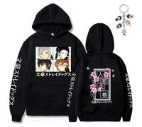 SKAYWHUK Bungo Stray Dogs Sweat à Capuche et Porte-clés Osamu Dazai Chuuya Nakahara Cosplay Sweat-Shirt Veste Costume pour Homme Femme