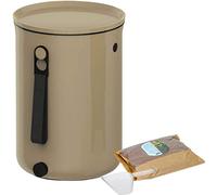 Skaza Composteur Bokashi Organko 2 9,6L+1 kg d''activateur-Capuccino