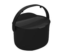 Skaza Organko Daily Poubelle à Compost 3,3L - Petite Poubelle de Table Cuisine avec Couvercle - Plastique Recyclé, Facile à Nettoyer au Lave-Vaisselle, Noir
