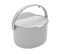 Skaza Poubelle à compost Organko Daily 3,3 L – Couvercle – Plastique recyclé – Lavable – Gris clair