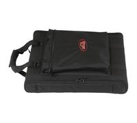 SKB 1SKB-SC191U Etui souple Rack 1U avec Profilés en acier/Fermeture éclair à haute résistance/Poche extérieure/Sangles Noir