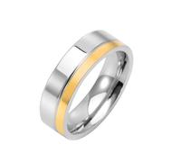 Skcess Bague Alliance Homme Acier Au Titane, Alliance Pas de Zircone Simple Poli Bijoux Simple pour Homme Taille 59