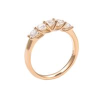 Skcess Bague de couple en or 9 carats Moissanite blanche Promise Bague simple, 58 (18,5), Moissanite, Moissanite