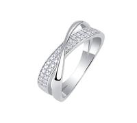 Skcess Bague de fiançailles en or blanc 9K/14K/18K / platine Pt950, bague de fiançailles en X blanc de 7 mm de large avec moissanite simple bague de promesse, 4, Moissanite en or blanc 9 carats